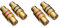 deleyCON 4 Pezzi Connettore Cinch Come SET 2x Nero 2x Rosso Adattatore Audio Video da Presa RCA a Presa RCA 2 Prese RCA Connettore