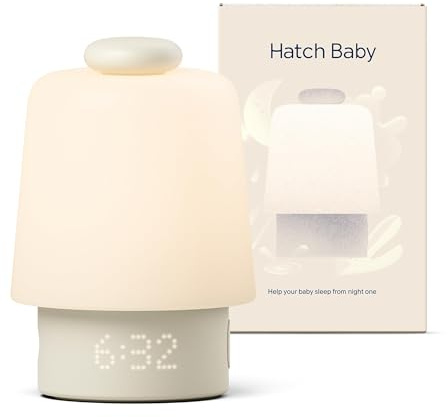 Hatch Baby Sound Machine, Night Light (Putty) | Sleep Support | Registry Essential, Routine Builder, Time-to-Rise Alarm Clock, White Noise, Nursery Stories, Toddler Kids (Wi-Fi)