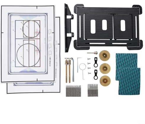 Eawfgtuw Concealed Tile Flush Plate Actuator System, Magnetic Flush Plate For Bathroom Hardware, With Installation Kit, Wall-mounted Design