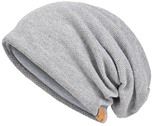 VECRY Herren Baumwolle Mütze Strickmützen Slouch Beanie Schädel Cap Winter Sommer Hüte (Blass)