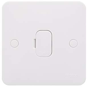 Schneider Electric Lisse White Moulded - Unswitched Single Fused Connection Unit, 13 A, GGBL5000S, White