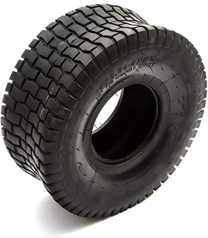Tyre 15x6.00-6 Ride On Lawnmower Fits 6'' Rim Grass Care Safe Chevron Turf Tread 4PLY