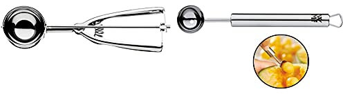 WMF Gourmet Eisportionierer 21 x 5,5 cm, Reis Portionierer, Püreeportionierer, Risottoportionierer & Profi Plus Melonenausstecher Kugeln 15 cm, Kugelausstecher mit Ablaufloch