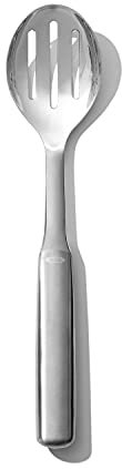 OXO 3120900 Steel Slotted Spoon, Stainless Steel/Black