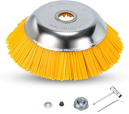 Herrselsam Ogräsborste 200 x 25,4 mm Weed Brush Round Borh, professionell brush Cutter Wild Herb Borste för friskärare