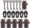 Veemoon 6 Pièces Ensemble de Serrures pour Meubles Anciens - Serrure D'armoire en Métal Rétro Serrure D'armoire en Cuivre Antique - Style Vintage - pour Boîtes à Bijoux, Armoires, Coiffeuse, Tiroirs