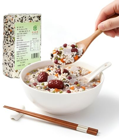 Mélange De Bouillie Aux Huit Trésors, Cinq Grains Et Céréales Grossières, Emballé Sous Vide, Bouillie Nutritive For Petit Déjeuner, 500g