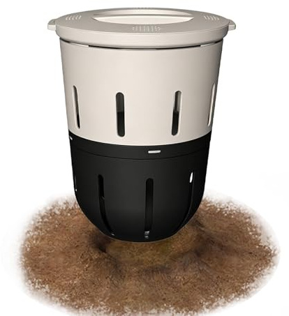 Lombricompostador Enterrado,12,5 L Vermicompostaje Exterior - Compostera De Jardín - para Jardineros, Propietarios, Principiantes, Proyectos Escolares y Granjas