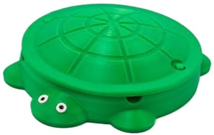 Playful Turtle Sandbox, Covered Sand Box, Handy Tool Set, Outdoor Garden Backyard Play Area, Indoor Tabletop Kids Activity Center, Children Gear for Park, Studio, Bedroom