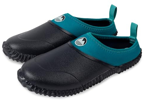 Lakeland Active Appleby Sabots de jardinage dos nu avec doublure en néoprène et semelle intérieure en mousse à mémoire de forme pour femme, Bleu sarcelle., 39 EU