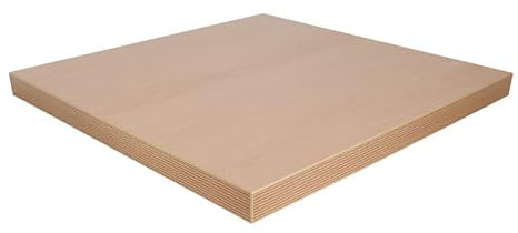 Dekorspanplatte Ellmau Buche als Tischplatte, Schreibtischplatte, Laden- und Möbelbau, 50x50 cm, Stärke: 19 mm