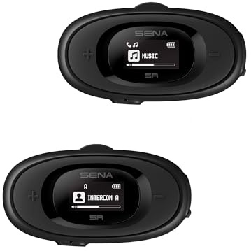 Sena 5R Tvåvägs HD Motorcykel Bluetooth Intercom Headset, Dual Pack