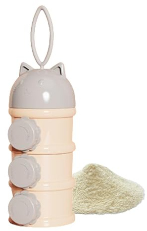 Recipiente de fórmula, caja de leche en polvo para bebés - Organizador portátil de alimentos para bebés - Contenedores de comida para bebés para viajes, compras, camping, paseos