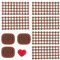 Telooco Lot de 3 tampons ronds en ABS marron pour gâteaux et biscuits