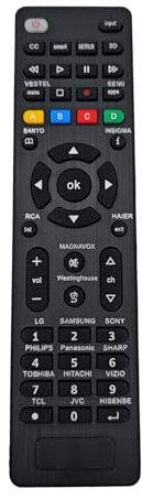 JZK Mando a distancia universal de repuesto compatible con LG/Samsung/Sony/Toshiba/Sharp/Hitachi/TCL/Sanyo/Philips/Panasonic/JVC/RCA/Haier/Westinghouse/Vestel/Seiki Smart TV