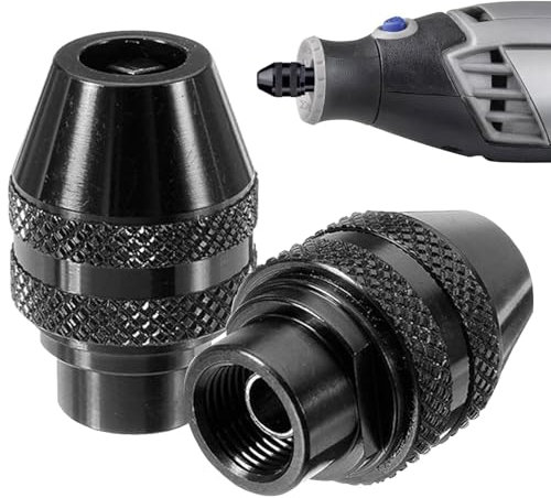 keyxer 2/4 Pcs Mandrin 4486 avec Accessoires Dremel – Embout Adaptateur 1/32-1/8 pour Dremel 3000/4000/200, Compatible Métal/Bois/Plastique.Mandrin Dremel,4486 Mandrin Perceuse,Mandrin Perceuse