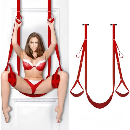 Sex toys per coppie, Altalena sospesa per sesso, Coppia, Mobili per adulti, Altalena per sesso, Maglione per sesso frequente Volantino per porta con portata fino a 136 kg