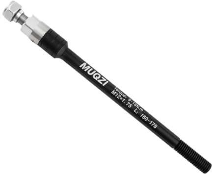APLVFFZH Axe Traversant Vélo Remorque 12mm Adaptateur Attelage Vélo Alliage Aluminium Moyeu Métal Remplacement Pratique Fonction Montage Simple Convient Entret, M12x1.75
