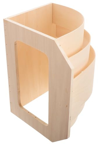 HOMSFOU Pantalla de Madera para Lámpara de Sauna Pequeña, Cubierta Protectora Ligera y Translúcida de Ángulo Recto, Resistente a Altas Temperaturas para Sala de Vapor y Decoración