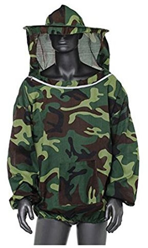 HALAWAKA Beekeeping Protective Jacket Suit With Pull Hat Veil for Professional and Beginner Beekeepers Without Pants