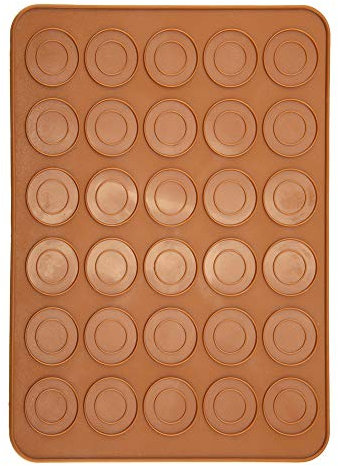 30 Tappetino in Silicone Forma Rotonda Macaron Pad Fodera Antiaderente Stuoia Torta Pasticceria Resistente Calore Antiscivolo Foglio Macaron Controsoffitto Protector Utensile Cucina