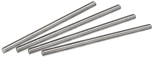 sourcing map 4Pcs M8 x 150mm Fully Threaded Rod 304 Stainless Steel Right Hand Threads