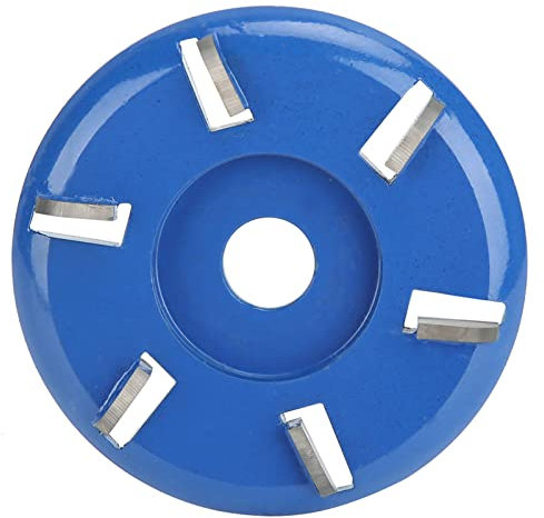 Tiiyee Disco de Tallado Madera, Discos Corte Madera en Forma Arco con 6Dientes Hoja Sierra Circular Herramienta Abrasivo Amoladora Angular para Carpintería Desbaste Madera Molienda Pulido(Arc Blade)