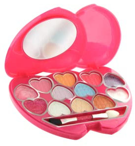 DISNEY PRINCESS - Palette Trucco per Bambine a Tema Principesse - Kit per Make Up Viso con Ombretti, Blush e Lucidalabbra - Idea Regalo - Prodotto Ufficiale