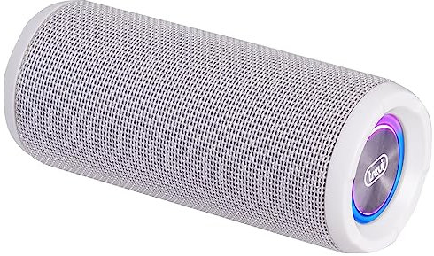 Trevi XR 8A25 Speaker Portatile 14W, Cassa Wireless con Risponditore Vivavoce e Microfono Incorporato, Presa USB, Micro SD, AUX-IN, Wireless e Funzione TWS, Batteria Integrata, Bianco