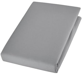 Cotonea Bio Spannbettlaken Edel-Linon Farbe Platin-I943 Größe 60x120 cm