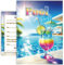 E&G Klasse 10er Einladungskarten Set A6 Einladung Poolparty Pool Party Cocktail Erwachsene 10x15 cm Party Männer Frauen Teenager Geburtstag Geburtstagsparty Poolparty schwimmen