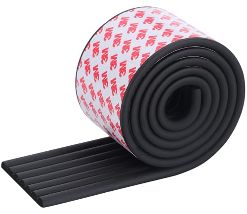 VOCOMO Corner Protector for Baby, Widen Edge Protector with Adhesive Backing, Baby Proofing Edge Corner Protectors Self Adhesive Furniture Corner Guard Bumper for Table, Desk, Fireplace (Black, 6.6ft)