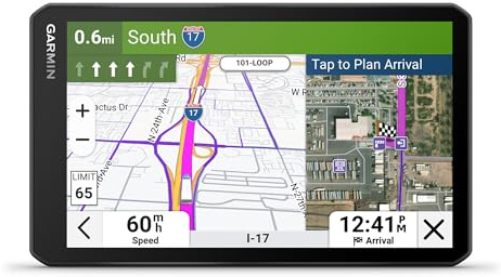 Garmin dēzl OTR720, navegador GPS Grande de Alta resolución de 7 Pulgadas para Camiones, enrutamiento Personalizado de Camiones, imágenes satelitales, Velocidad del Viento, muelles de Carga