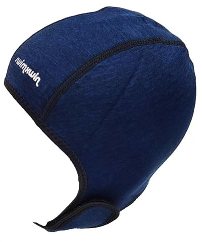 SWIMXWIN bonnet thermique en néoprène pour natation en mer surf pêche sous-marine kite eau froide (bleu)