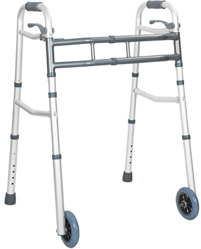 OUUTMEE Gehhilfe Gehbock Leicht Höhenverstellbar Gehhilfe für Senioren Aus Aluminium Erfordert eine Installation
