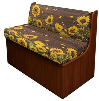 Brosoneto Sunflower Aztec Horse Rv Dinette Cushion Covers, Stretch Rv Accessories Camper Sofa Seat Cushion, Rv Camper Car Bench Furniture Protector Includes 1 Backrest Covers and 1 Bench Covers