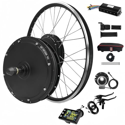 48 V2000 W elektrisk cykel konverteringssats 20-29 tum/700 C elektrisk cykel med LCD-display, 55-65 km/H bakhjul, 26 tum