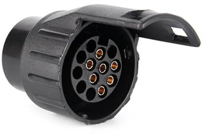 STRAFBRG Conector Adaptador De Remolque, 12V, 7 Pines A 13 Pines, Enchufes Impermeables, Adaptador De Enchufe, Accesorios For Coche, Camión Y Caravana,Inoxidable