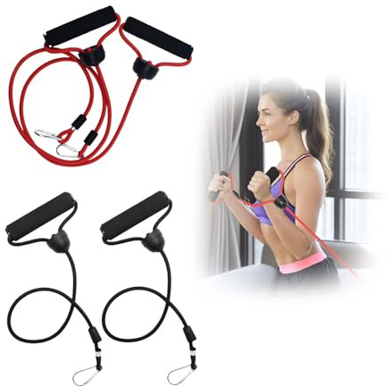 4 pezzi Fasce elastiche di resistenza,fasce di resistenza per allenamento, fitness, corde elastiche, elastiche, fasce di espansione, fasce per esercizi di fitness, allenamento della forza, costruzione