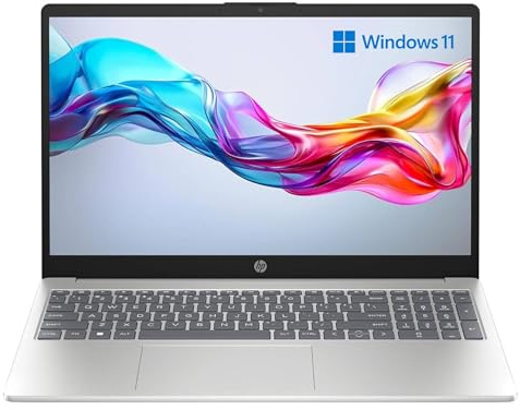 HP Laptop 15-fd0011sl, PC Portatile 15, Display 15.6 FHD Antiriflesso, Notebook, Intel Core i5 1334U, 16GB RAM, 512GB SSD, Intel Iris Xe, Webcam TNR, Windows 11, Computer Portatile, Argento, QWERTY