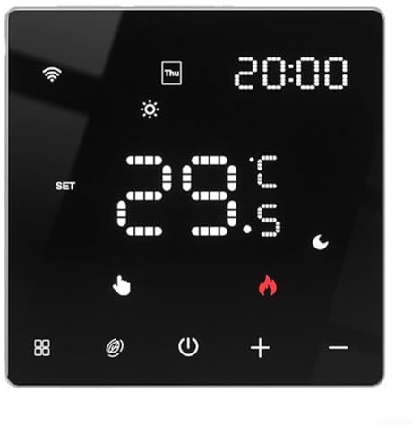 Smart golvvärme termostat, för Zigbee, programmerbar golvvärme termostatkontroll WiFi-rumstermostater (BZEH)