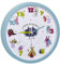 TFA Dostmann Little Monsters Kinder-Wanduhr mit Monster-Motiven, leises Uhrwerk, ideal für das Kinderzimmer, Kunststoff, Glas, türkis, (L) 309 x (B) 44 x (H) 309 mm