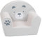 Knorrtoys 68380-Kindersessel-Bär Paul, Baumwolle, Weiß