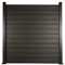 Ventanara® WPC Zaun Sichtschutzzaun Steckzaun Gartensichtschutz Komplettset 188x190 inkl Aluminiumpfosten anthrazit (anthrazit, 1x Element + 2X Pfosten inkl. Aufschraubhülse)