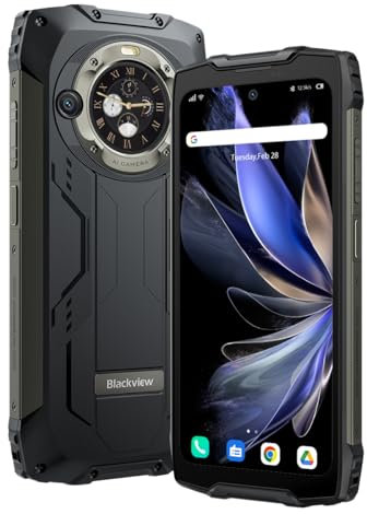 Blackview BV9300 PRO Smartphone Rugged(100LM Torcia), 16GB+256GB, 15080mAh Batteria, 6,7'' 120Hz 2.3K Display, 64MP+32MP Fotocamera, IP68 IP69K Android 13 Impermeabile Cellulare, GPS NFC Nero