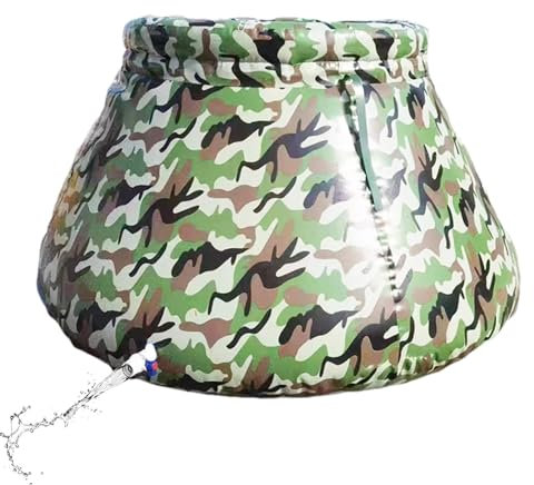 Depósito de agua portátil – Depósito de agua doméstico, tanque de agua plegable | Gran depósito de agua doméstico, almacenamiento de agua de lluvia, cubo de agua plegable para exteriores, jardín