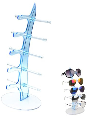 anneratteryer Soporte Gafas Expositor Gafas Porta Gafas 5 Capas Organizador para Gafas de Sol para Almacenamiento y Presentación Adecuado para Gafas de Sol Anteojos de Miopía Gafas de Lectura