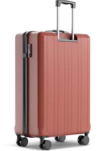 Wertes Valise Taille XL, 77 cm, Volume intérieur 100 L, Valise à Coque Rigide très Robuste avec roulettes Souples et Serrure TSA, Valises, Valises à roulettes