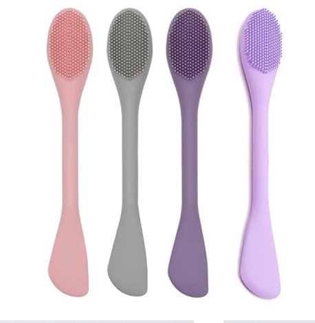 Face Mask/Facial Cleansing Brush,Silicone Scrubber for Face/Lip(4pcs)