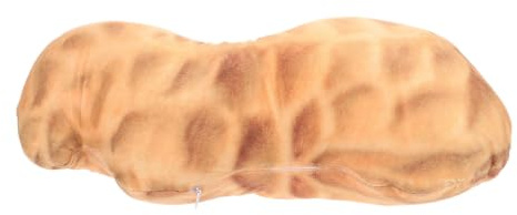 Mikikit Coussin en Forme De Cacahuète pour Sol, Canapé Ou Chaise De Jeu, Coussin Décoratif en Peluche